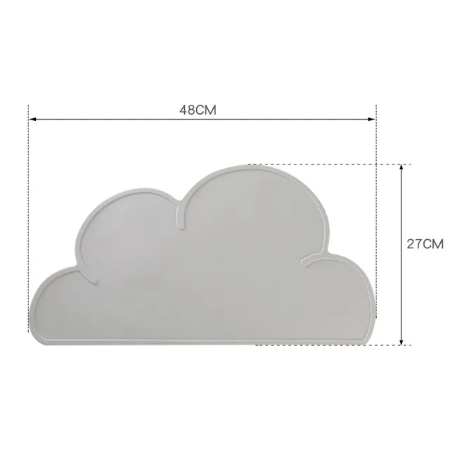 Silicone Pet Dog Placemat Waterproof Cute Cloud Pet Feeding Mat Pad For Cat Easy Washing Bowl Food Drinking Water Pet Supplies 2