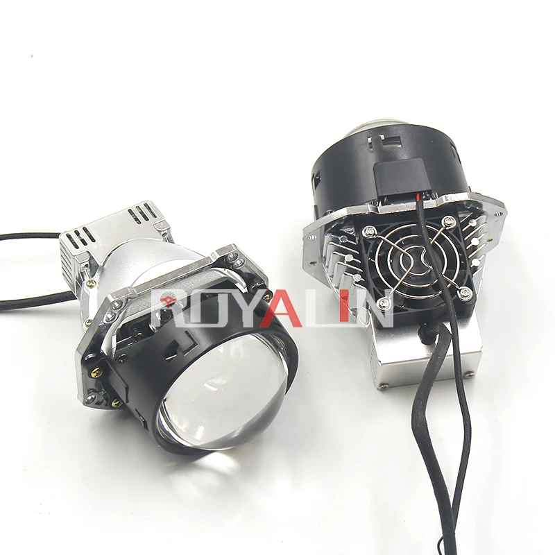 US $120.39 ROYALIN 120W BiLED Headlight Projector Lenses 30 inch 6000K With High Low Beam For Hella 3R G5 Car Head Lamp Retrofit