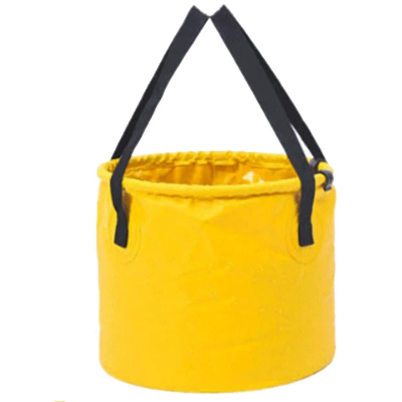 Hot-Outdoor Folding Bucket Camping Fishing Bucket Wash Basin Sink Washbasin Portable Pvc Car Wash Bucket 20L