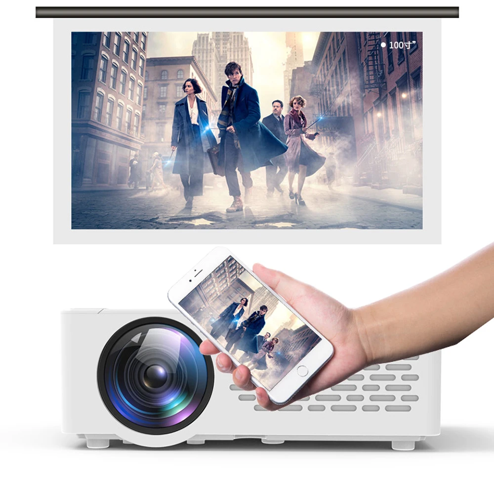 J12 мини-проектор Full-HD 1080P проектор wifi экран телефона зеркальное отображение 5000 люкс проектор домашний кинотеатр PK J9