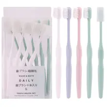 10 шт./партия зубная щетка для взрослых супер мягкая щетина уход за полостью рта принадлежности для женщин и мужчин