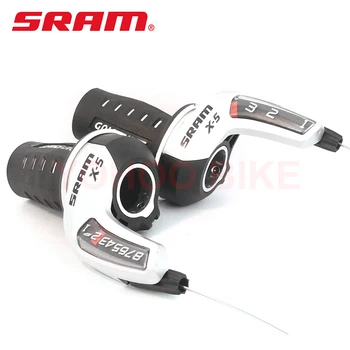 

SRAM X5 Twist Shifter set 3 / 8 / 24 speed with cable for mtb mountain bike front rear derailleur components bicycle parts