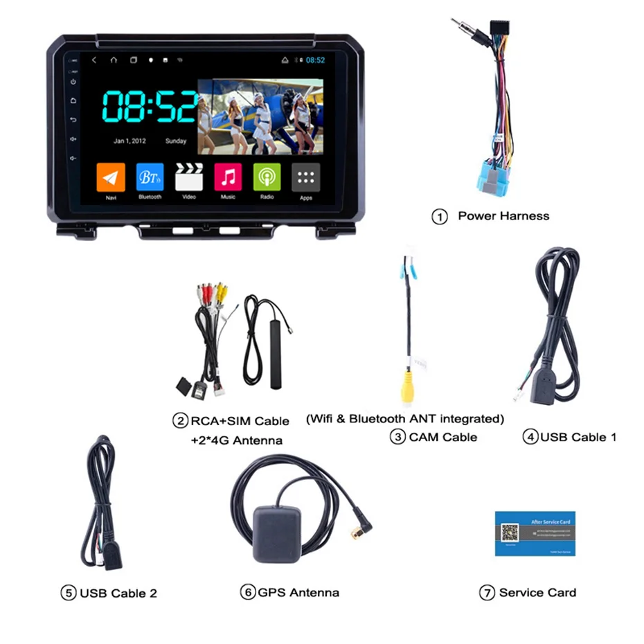 Android 8,1 автомобильный DVD 1din мультимедиа Navi система для Suzuki JIMNY Автомобильный gps навигатор головное устройство BT SWC wifi
