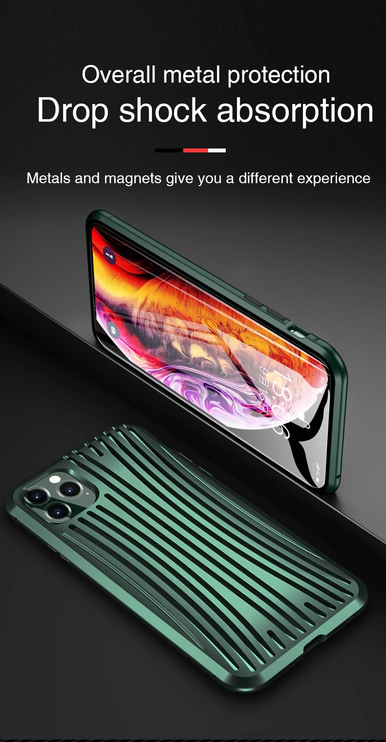 KISSCASE металлический магнитный чехол для iPhone 11 Pro Max 11 чехол из закаленного стекла Магнитный чехол для iPhone 7 8 PLUS XS MAX X XR чехол-крышка