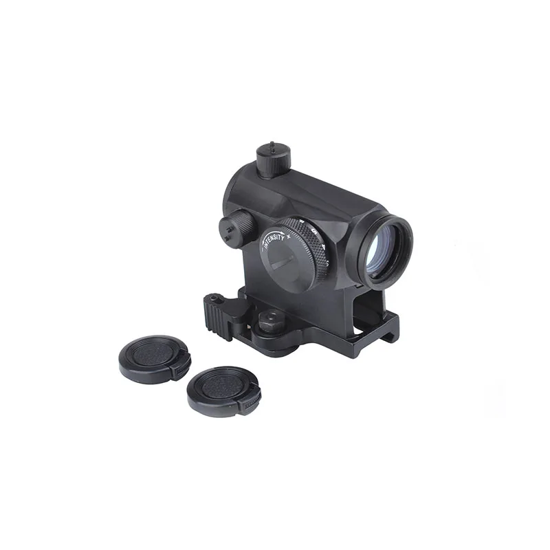 Тактический Мини 1X24 T1 красный зеленый точка боковая иллюминация снайперский Rifescope с креплением QD и низким креплением Охотничье пневматическое Ружье прицел