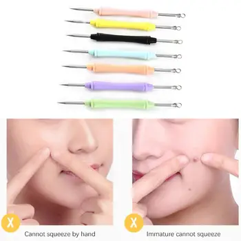 

Stainless Steel Acne Remover Needle Lightness and Portability No Space Occupy Face Blackheads Pimple Pore Clean Extractor