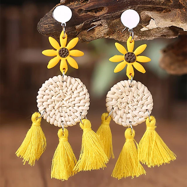 TASSEL PURPLE/GOLD EARRINGS – Orient Expressed