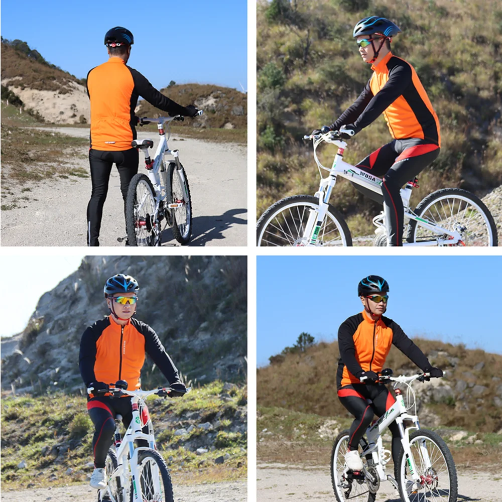 WOSAWE Летняя мужская велосипедная Джерси с длинным рукавом для горного спорта