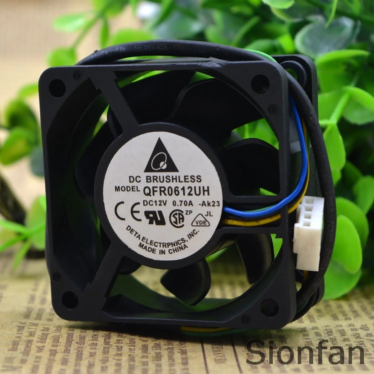 Для Delta 6025 12V 0.70A 6 CM/cm PWM контроль скорости большой объем воздуха вентилятор QFR0612UH