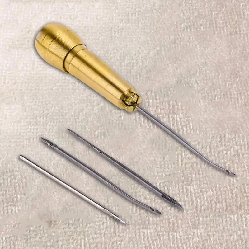 

Canvas Leather Sewing Shoes Repair Tool Sets Awl Hand Stitching Taper Leather Craft Needle Tool Kit Sewing Accessories