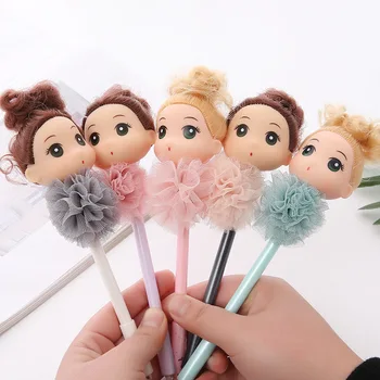 

1 Piece Lace Doll Toy Lytwtw's Confused Girl Gel Pen School Officel Supplies Stationery cute kawaii creative lovely sweet