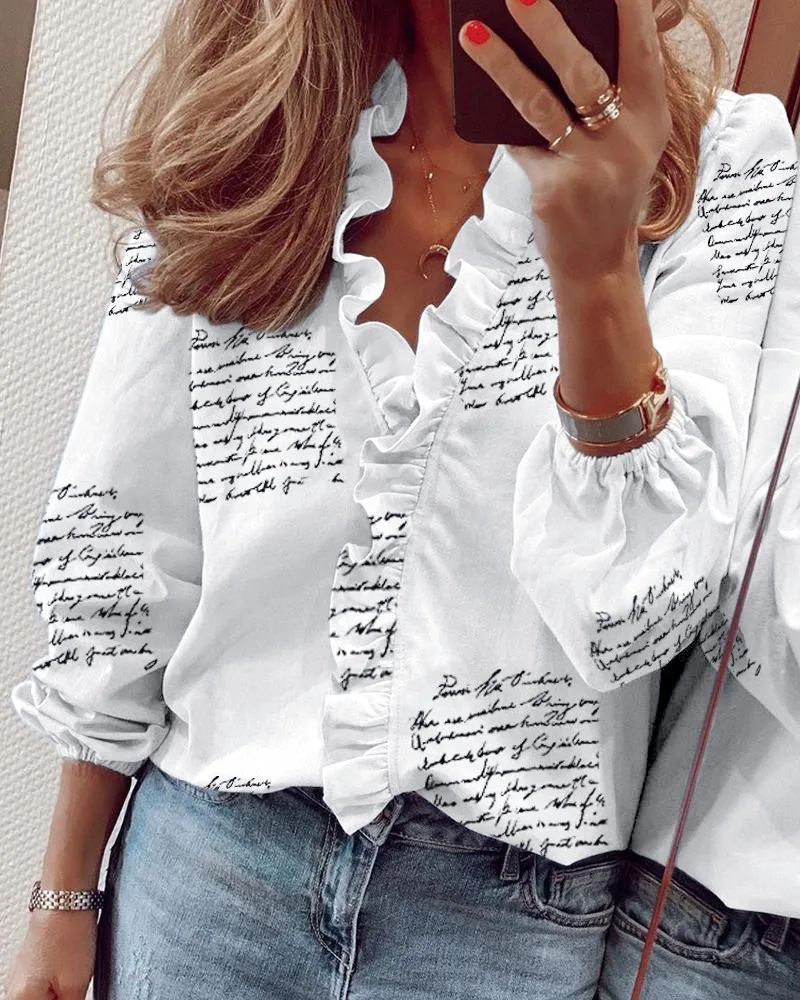 Tops y blusas para Mujer, camisa blanca de manga larga para Mujer, Blusa femenina de Color sólido, Ropa de calle, Ropa de talla grande
