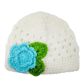 

Baby Infant Newborn Crochet Hat Costume Baby Photograph Props Set Blue+White