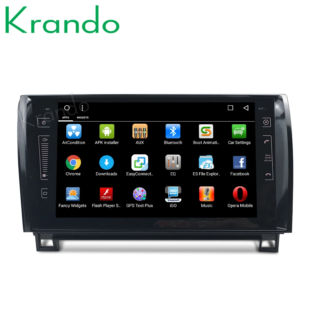 Sale Krando Android 8.1 9" IPS Touch screen car Multimedi player for Toyota Tundra/Sequoia 2007-2013 audio player gps navigation 1