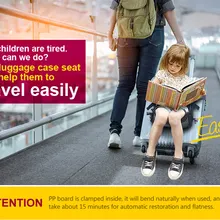 Может сидеть с ребенком путешествия артефактами свободы руки складной портативный путешествия ребенка чемодан сиденье