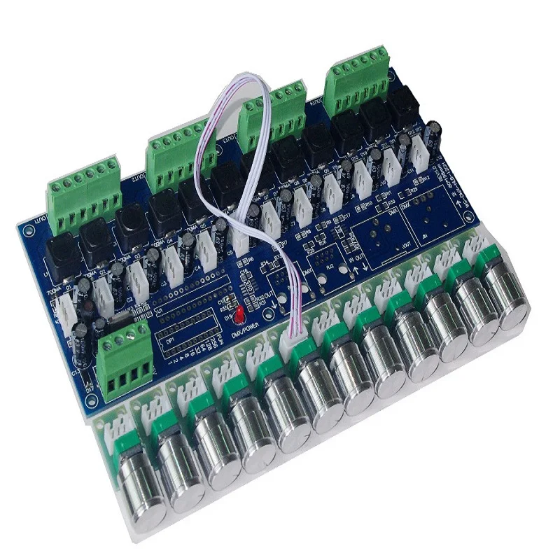 1 шт. в виде бабочек, новинка, 12 канал DMX512 декодер 700MA* 12CH постоянный ток выключатели со светодиодным индикатором 700ma DMX, пост. Ток DC5V-36V