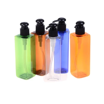 

1/2/5PC Hand Pump Plastic 250ML Bathroom Liquid Soap Dispenser Shampoo Bottle