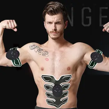 

Intelligent EMS Stimulator Abdominal Muscle Training Stickers Body Exercise Massager Abdomen Fitness Muscles Pads Health Care