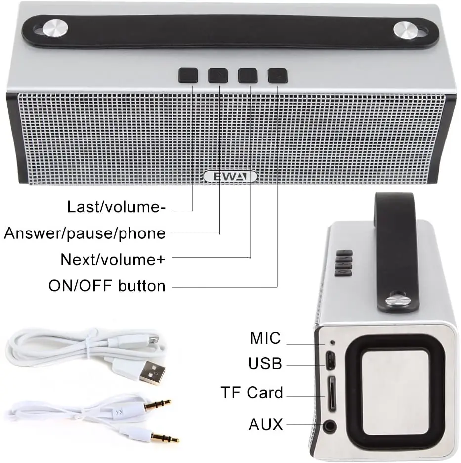 EWA D560 Bluetooth 5.0 DJ Speakers High Power Big