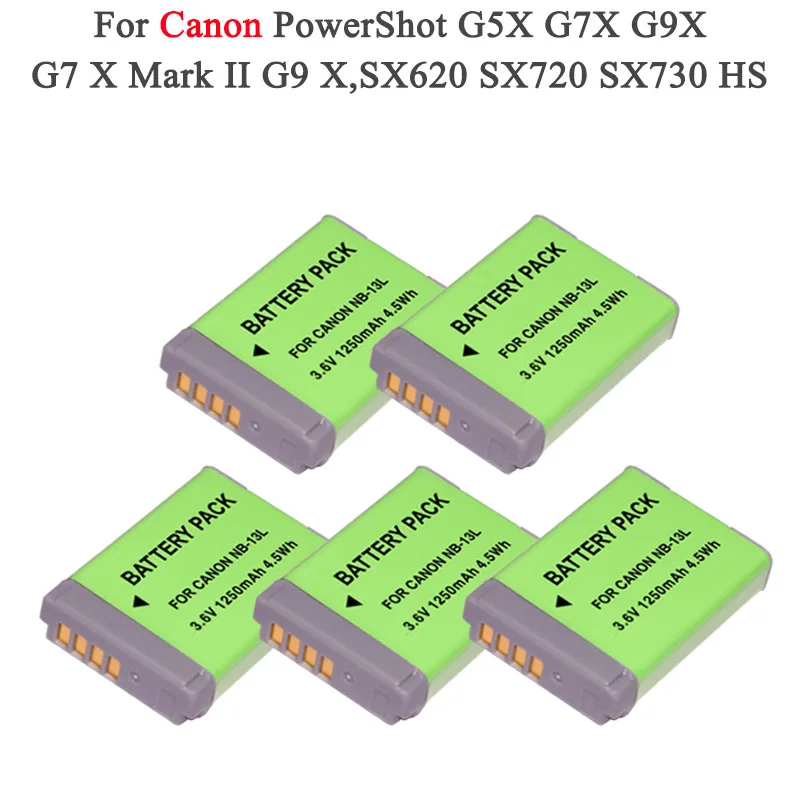 NB-13L NB 13L NB13L Аккумулятор для цифровой камеры Canon G7X G9X G5X Mark II SX620 HS SX720 камера |