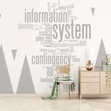 Изготовитель на заказ современные английские буквы ТВ обои для рабочего стола