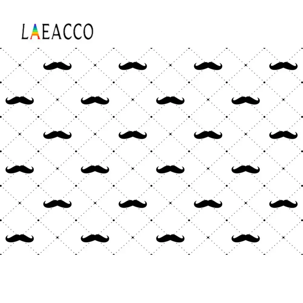 

Laeacco Prince Backgrounds For Photography Little Man Birthday Party Beard Customized Poster Photography Backdrops Photocall