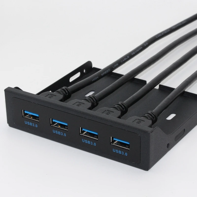 

USB 3.0 Front Panel 4.7 inch 4 Port Floppy Bay Expansion Board Front Panel Extension