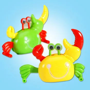 

The Simulated Crabs Eyes Will Rotate Happy Little Crab Children Educational Toys Cartoon Chain On Small Animals Random Colors