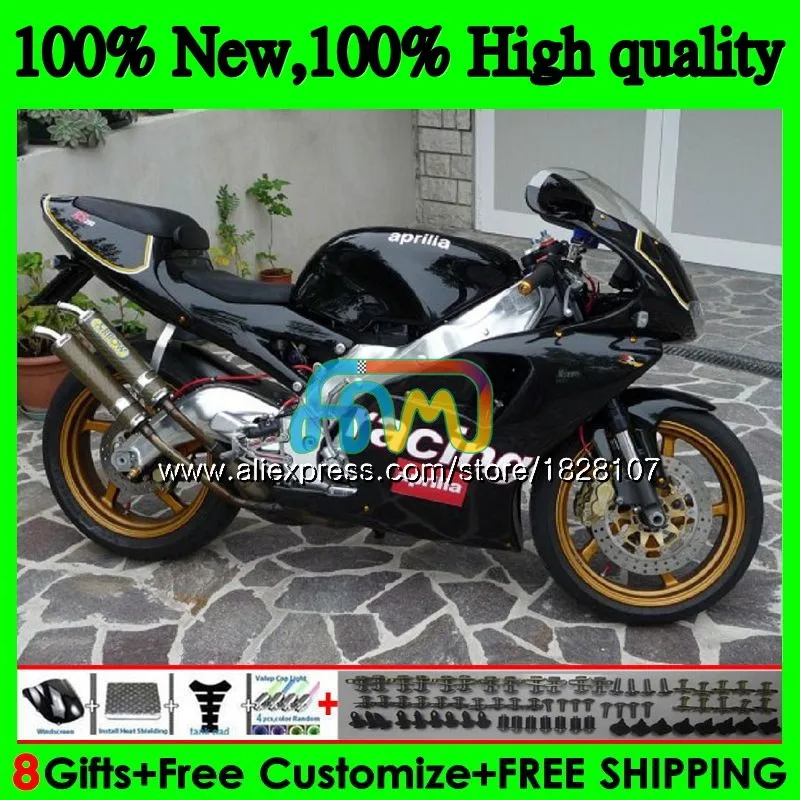 Глянцевый черный средства ухода за кожей для Aprilia RS-250 RSV250 R RS250 95 96 97 81BS. 15 RSV250RR RS250R RS 250 РСВ 250 R RR 1995 1996 1997 обтекатель