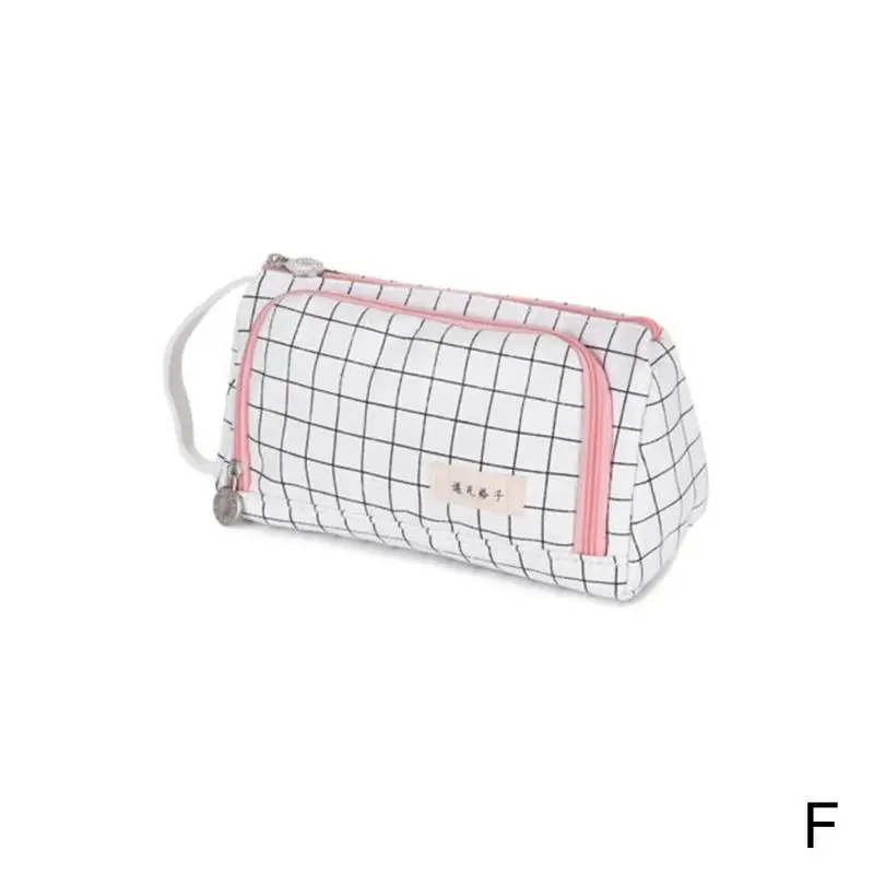 F Large pencil case quality large-capacity pencil case case supplies pencil bag stationery stationery supplies - Цвет: F