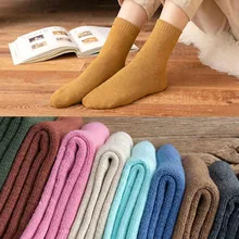 Горячая Распродажа, теплые высококачественные носки-тапочки, популярные махровые носки, плотные бесшовные зимние носки для сна, зимние носки, 5 пар/уп. женские