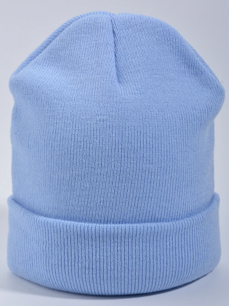 Шапка женская Однотонные теплые зимние шапки для мужчин и женщин, Хлопковые вязаные женские шапки, женские шапочки горрос Mujer Invierno Bonnet