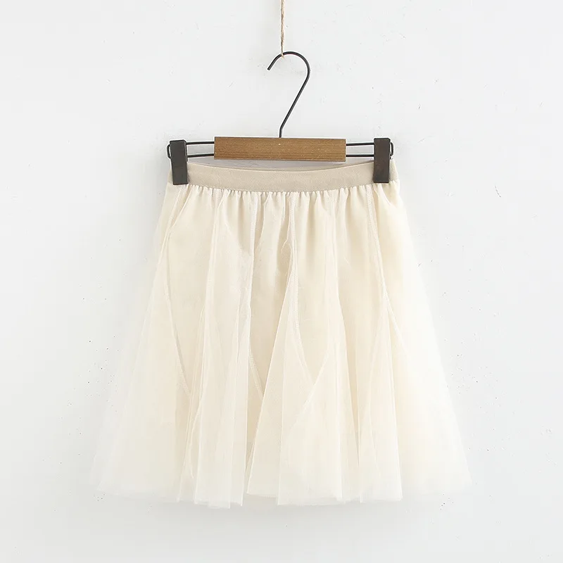 

Large Size Dress And Obesity Mm2019 Summer Loose-Fit Versatile Women's by Age Elastic Waist Gauze Skirt Short Skirt