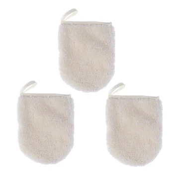 

1 Set of Microfiber Face Gloves Durable Face Cleansing Gloves Makeup Remover for Ladies Women Girls