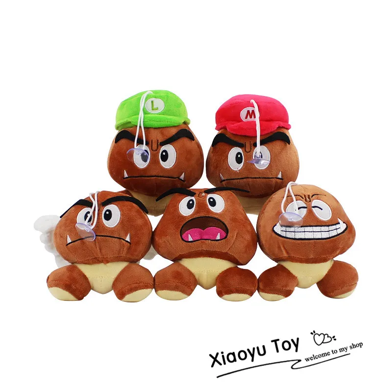 10 шт./лот Супер Марио Bros Goomba плюшевые куклы плюшевые игрушки 15 см 5 стилей выбрать новые плюшевые игрушки Фигурки игрушки