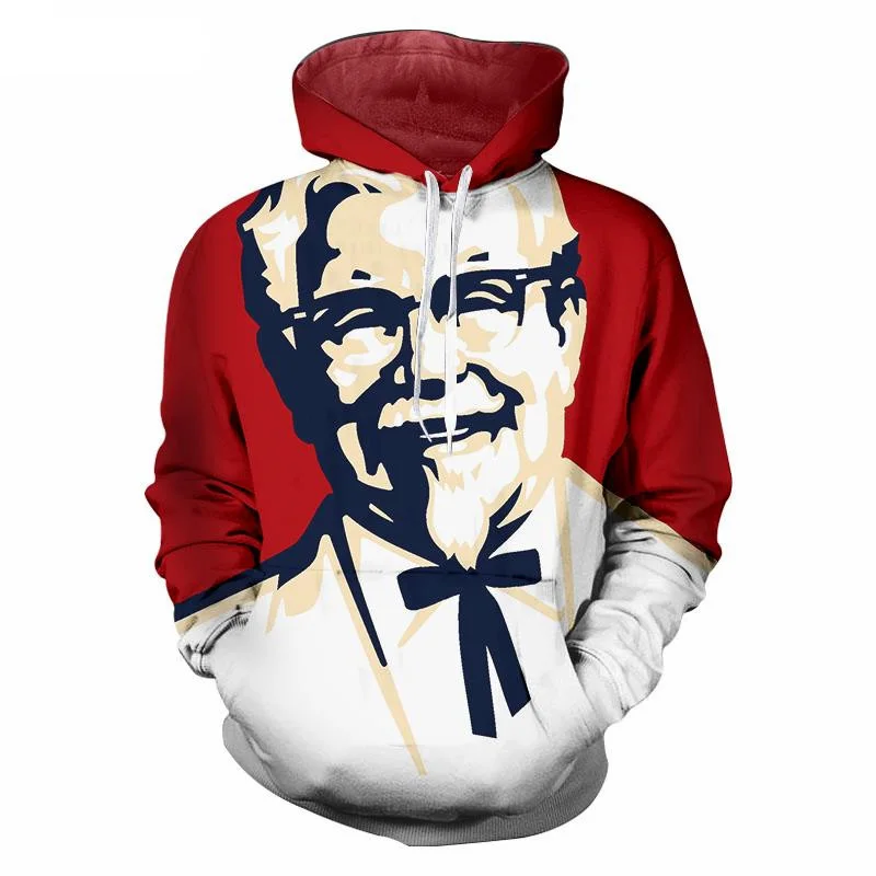 

Hipster Design KFC Grandpa Print 3D Hoodies Men Hiphop Streetwear Long Sleeves Pullover Sweatshirts Tracksuits Sudaderas Hombre