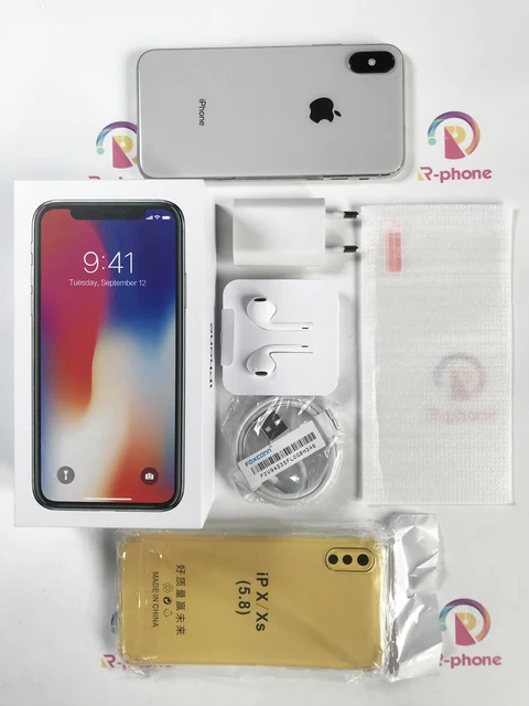 Apple iPhone X Original Phone 3GB RAM 64/256GB ROM Hexa Core Face ID 12MP Wireless Unlocked Cellphone 6