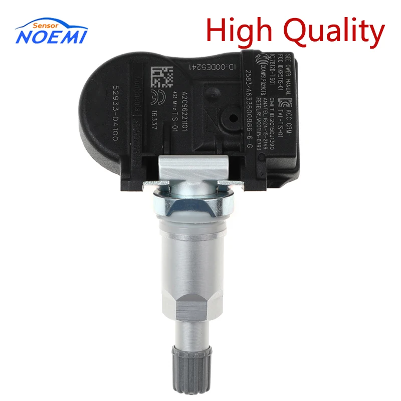 YAOPEI 52933 D4100 433MHZ TPMS Tire Pressure Monitoring Sensor For