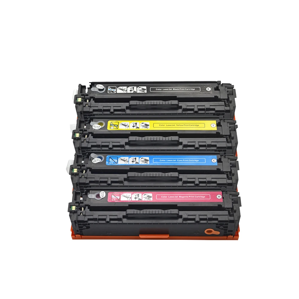 Картридж для принтера HP laserjet CM1415 CM1415fn 320 CP1525 совместимый с CE320A CE321A CE322A CE323A 128A 321 322