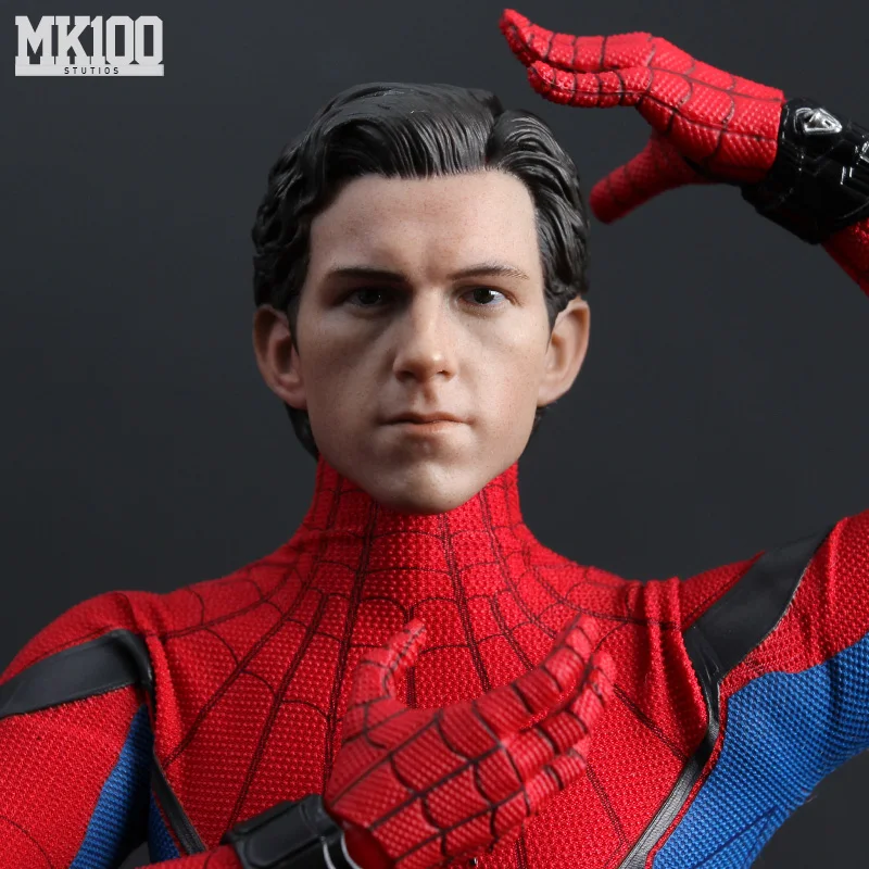 Details about   1/6 Scale Spider-Man Tom Holland Head Sculpt Fit 12'' Male Action Figure Toy 