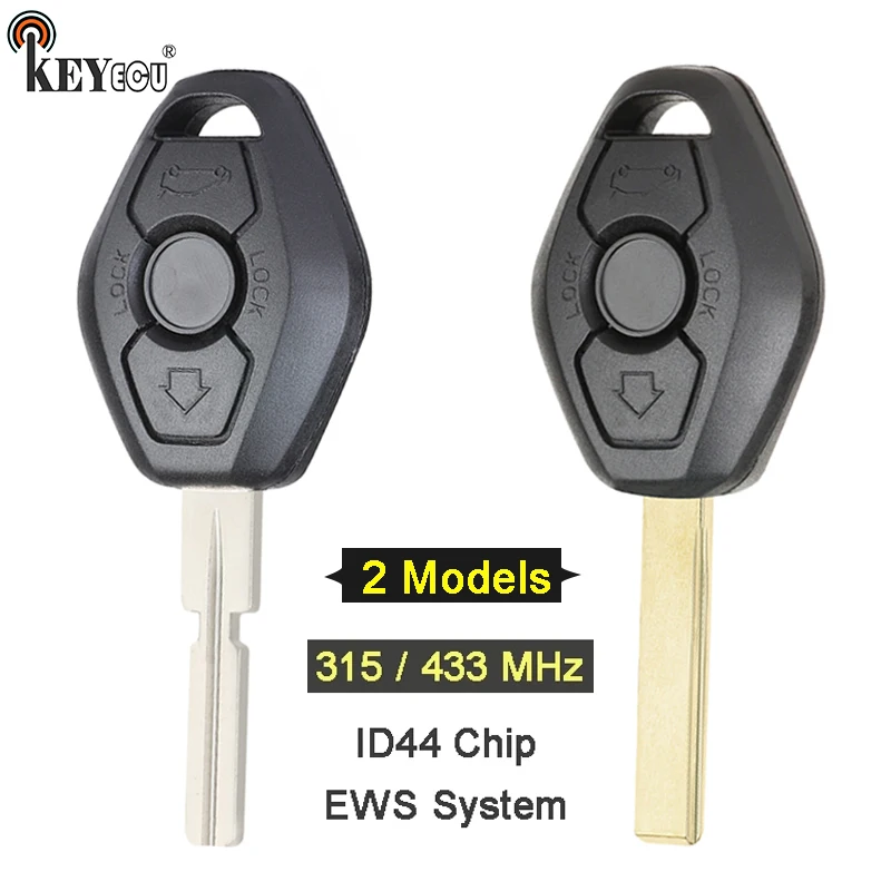

Чип KEYECU 315/ 433 МГц ID44, система EWS, идентификатор FCC: LX8 FZV дистанционный ключ-брелок от машины 3, кнопка для BMW 3 5 6 7 8 Series M5 M6 Z4 X3 X5