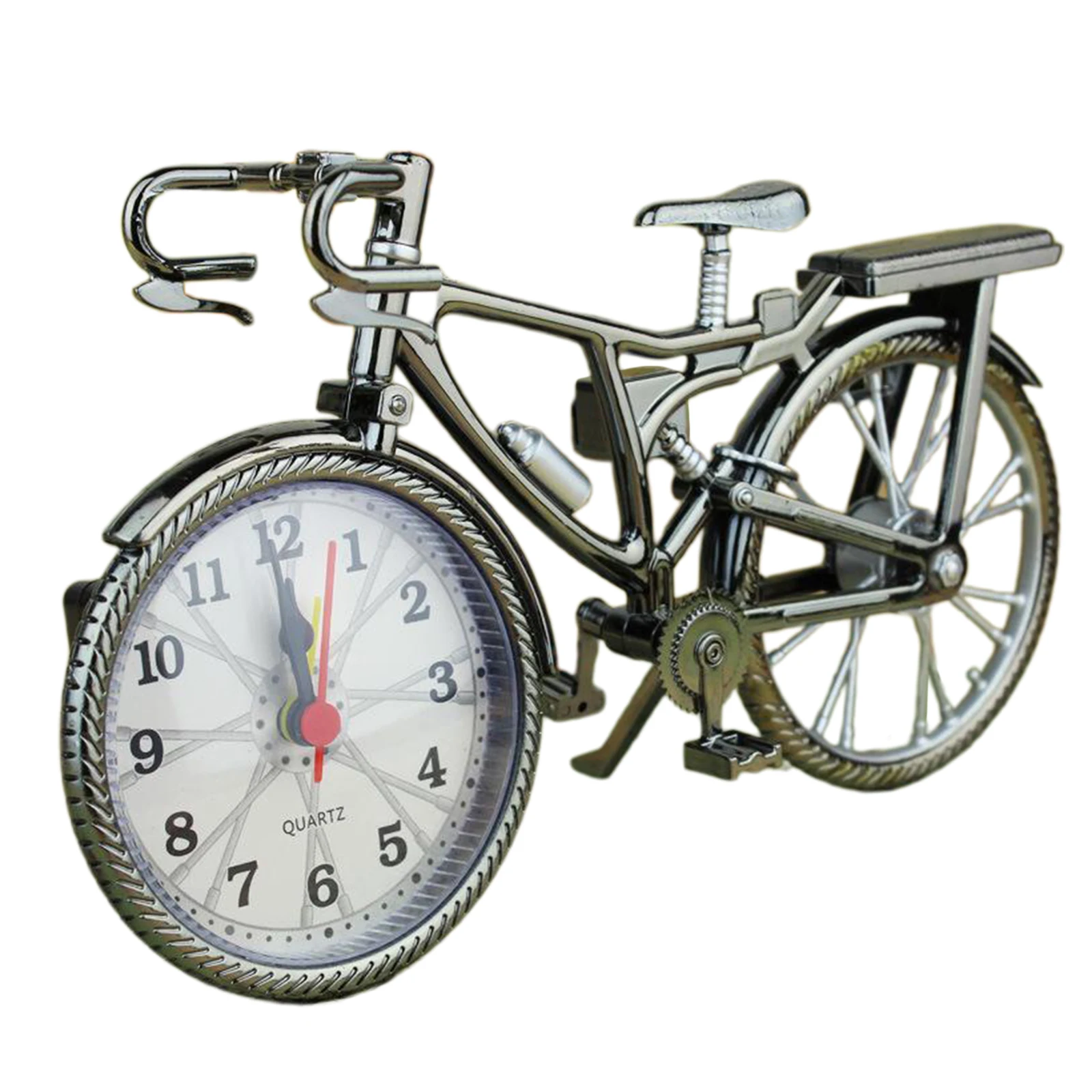 Creative Table Clock Cool Alarm Clock Bicycle Shape Works Of Art Home Decor