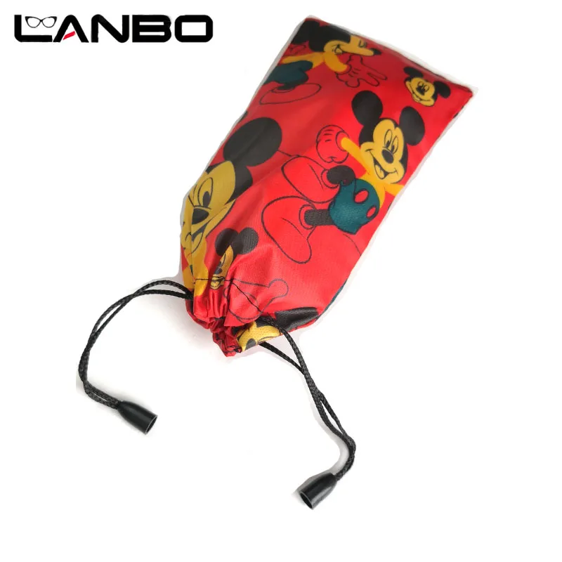 LANBO 100 шт./лот, уличные Защитные чехлы для стекла, солнцезащитное стекло es, сумка для хранения, мультяшная стеклянная сумка для переноски, стекло es, аксессуары