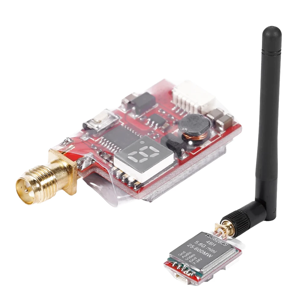 TS5828LS 5,8G Мини 25-600MW 48CH RP-SMA мощность регулируемый переключаемый AV беспроводной FPV передатчик