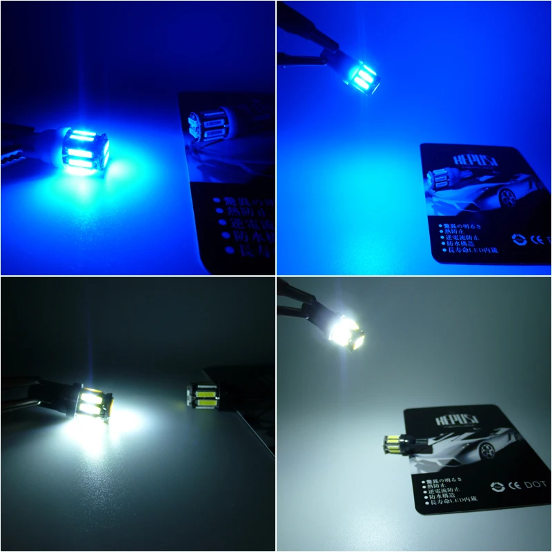 1 шт. Авто W5W светодиодный T10 Canbus 10 smd светильник для автомобиля передний боковой