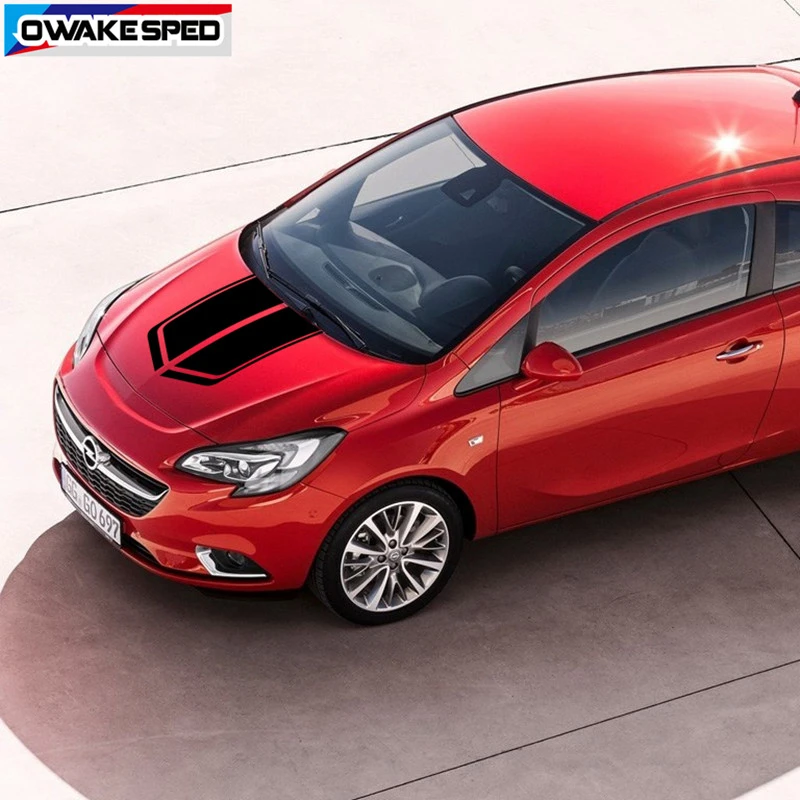 1 компл. Автомобильный капот полосы для Opel Astra GTC OPC 3-5 дверей гоночный Спорт капот крышка двигателя наклейки Авто кузов Декор наклейки