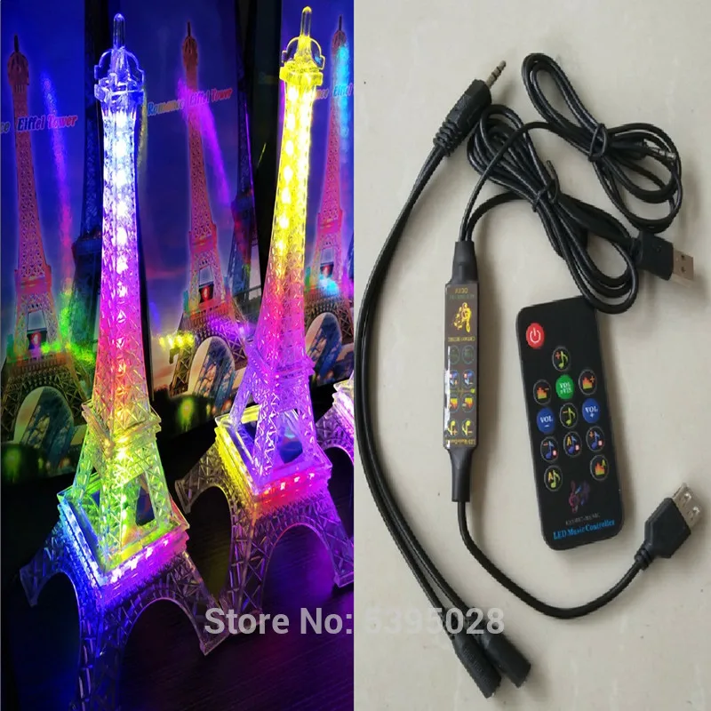 WS2812B RGB Led Strip Light Art Music Tower Lighthouse Lights with Remote for Room Decor Christmas | Лампы и освещение