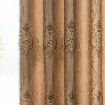 

High-Precision Yarn Dyed Jacquard Curtain Cloth European Style Jacquard High Shade Curtain