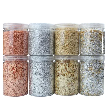 

Imitation Gold Flakes Gold Foil Sheets Fragments 10g Silver Gold Leaf Flakes Gilding Painting Nail Decorations Arts and Crafts