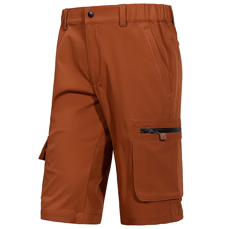 Popular Summer Men's Quick-Drying Five-Point Pants Casual Loose Thin Section Waist Men's Shorts Multi-Pocket Zipper Pocket Shorts Men